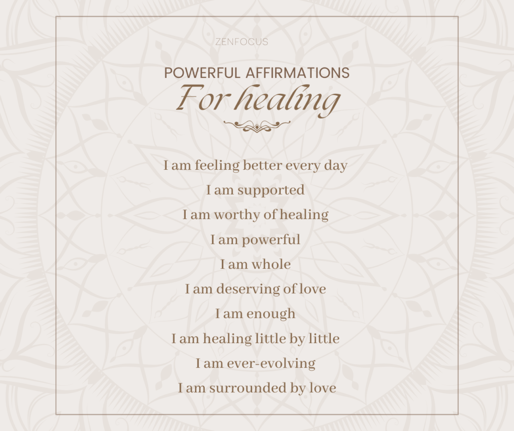 Powerful Affirmations for Healing